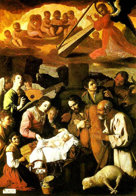 Francisco de Zurbaran the shepherds, worship oil painting image